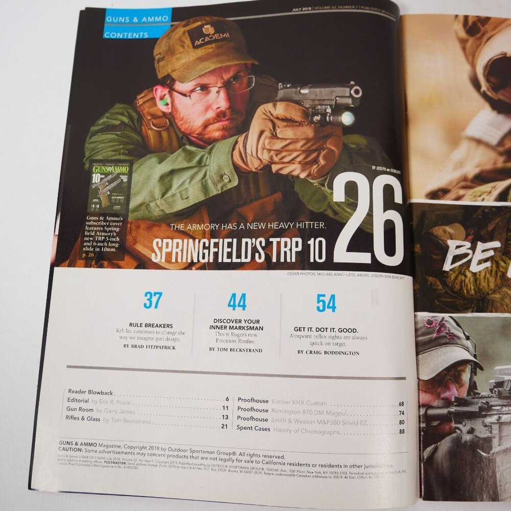 Lot Of 8 Guns & Ammo Magazines 2018 Issues Featuring Firearms & Accessories - Picture 11 of 16